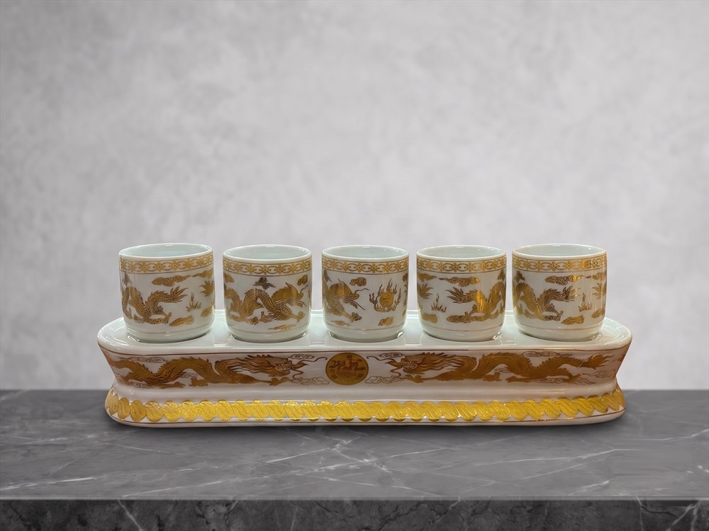 Bộ Kỷ Chén Thờ Sứ 5 Chén